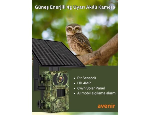 AV-S440H 4MP 3.6mm Lens 4G Solar Fotokapan Kamera Ubox App Hareket Algılama - Görsel 10