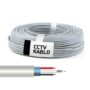Blendajlı (2+1) 2x0,50 Coax CCTV Kamera Kablosu %100 Bakır