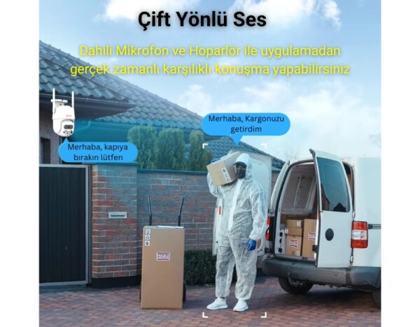 Avenir AV-S305 2MP WiFi Speed Dome IP66 IP Kamera PTZ Pan/Tilt ICSEE App - Görsel 5