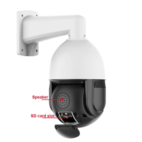 5 MP 30X 4 adet IR LED+ 4 Warm Light+ 2 laser LED PTZ Speedome Kamera AV-IP7530R - Görsel 2