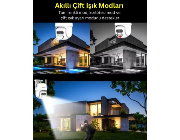 Avenir AV-S305 2MP WiFi Speed Dome IP66 IP Kamera PTZ Pan/Tilt ICSEE App - Görsel 4