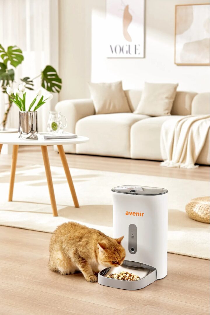 Avenir AV-F11 Kameralı Otomatik Kedi-Köpek Mama Kabı - Avenir