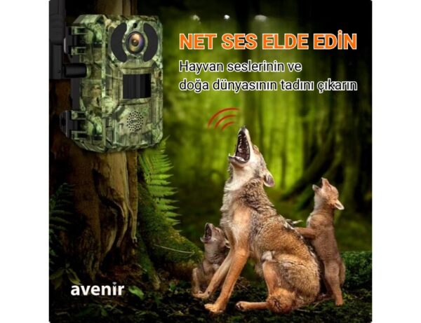 AV-S440H 4MP 3.6mm Lens 4G Solar Fotokapan Kamera Ubox App Hareket Algılama - Görsel 4