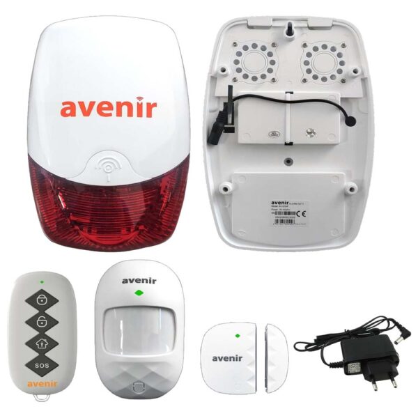 Akıllı Siren Alarm Seti Wi-Fi Tuya Destekli AV-02WF
